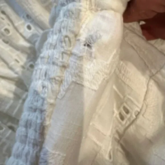 Anthropologie Forever That Girl Ruffle Tube Mini Dress White XS Strapless - Picture 5 of 5